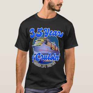 35 Years Wedding Anniversary 35th Cruise Ship  T-Shirt