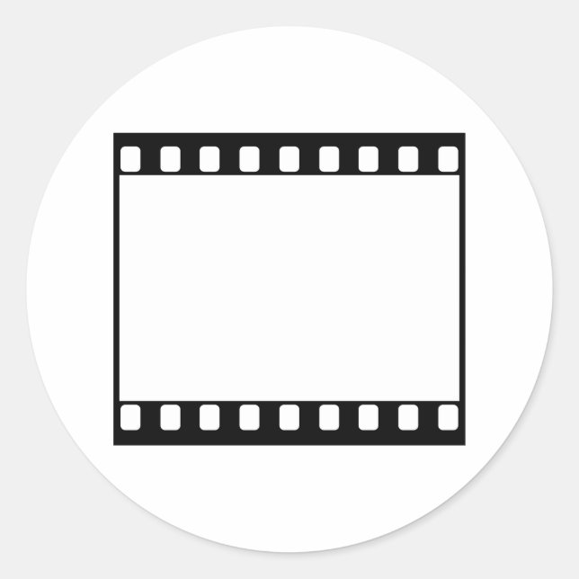 35mm Film Classic Round Sticker (Front)