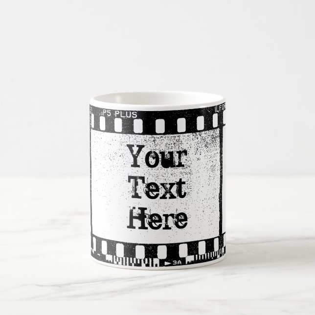 35mm Film Personalised Text Coffee Mug (Center)
