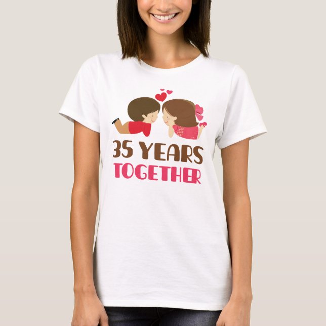 35th Anniversary Gift For Her T-Shirt (Front)
