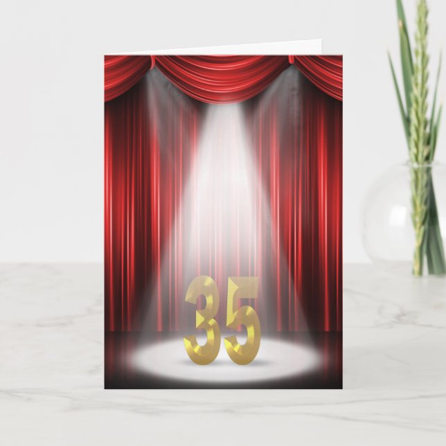 35th Anniversary Spotlight Congratulations Card (Front)