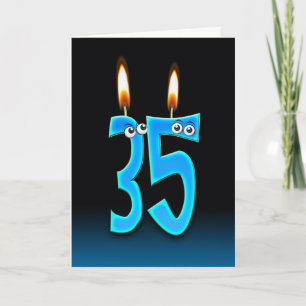 35th Birthday Candles Card