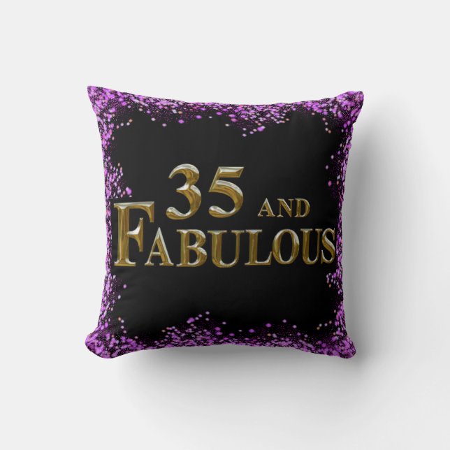 35th  Birthday  Cushion (Front)