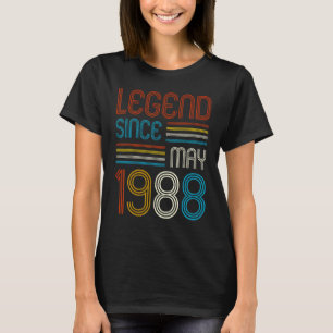 35th Birthday For Legend Since May 1988 35rd Birt T-Shirt