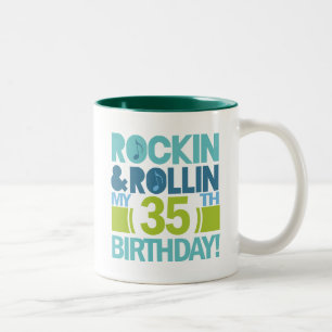 35th Birthday Gift Ideas Two-Tone Coffee Mug