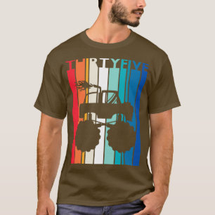 35th Birthday Gift Monster Truck Shirt 35 Year Old