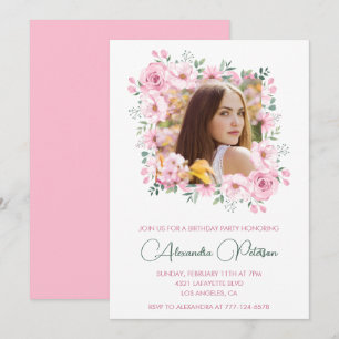 35th birthday invitations Photo Boho Elegant