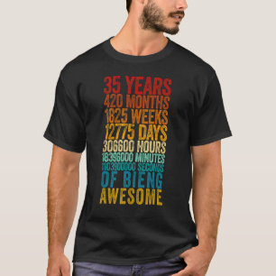 35th Birthday Old Metre 35 Year Old T-Shirt