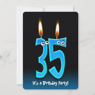 35th Birthday Party Invitation