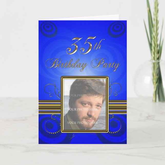 35th Birthday party Invitation (Front)