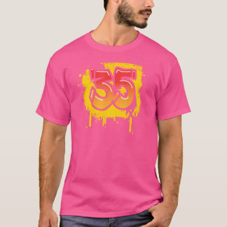 35Th Birthday Present Men Women Cool Spray Hiphop T-Shirt