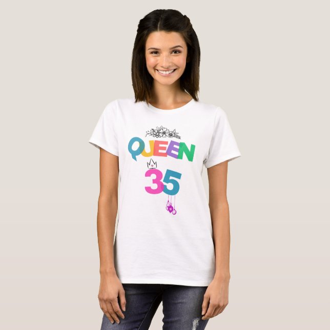 35th Birthday Queen Shirt (Front Full)