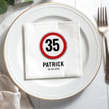 35th Birthday Speed Limit Sign - ANY AGE