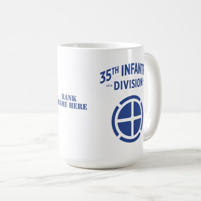 35th Infantry Division Badge Coffee Mug (Front Right)