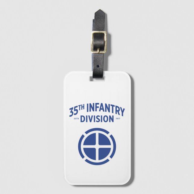 35th Infantry Division Badge Luggage Tag (Front Vertical)