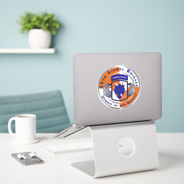 35th Signal Brigade Airborne (Laptop On Desk)