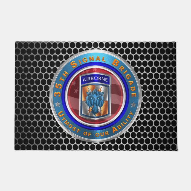 35th Signal Brigade-Airborne  Doormat (Front)