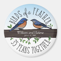 35th Wedding Anniversary, Bluebirds of a Feather