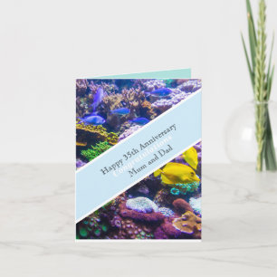 35th Wedding Anniversary Coral Card