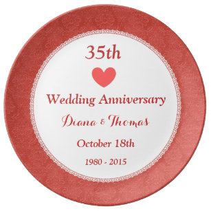  35th  Coral Wedding  Anniversary  Gifts Zazzle co uk 