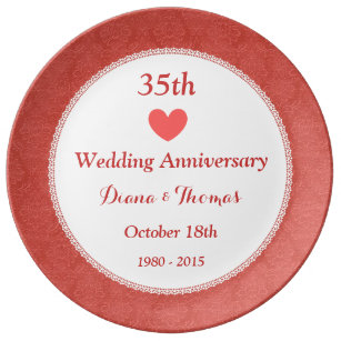 35th Coral Wedding Anniversary Gifts Zazzle co uk 35th Coral Wedding Anniversary Gifts Zazzle co uk