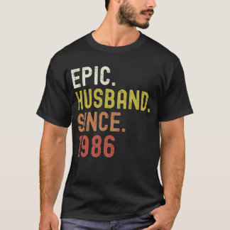 35th Wedding Anniversary Gift 1986 T-Shirt