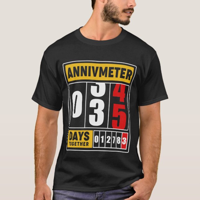 35th wedding Anniversary Gift for Husband Wife Cou T-Shirt (Front)
