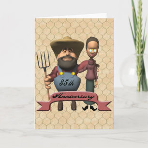 35th Wedding Anniversary Gifts Card