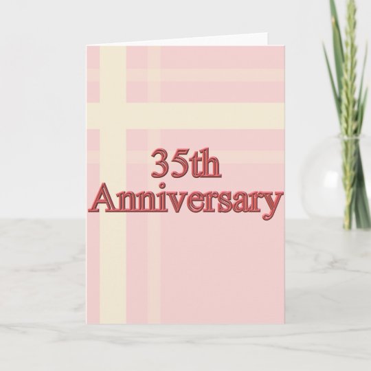  35th  Wedding  Anniversary  Gifts Card  Zazzle co uk 