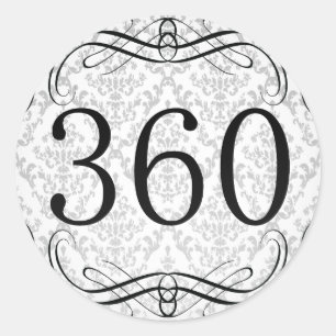 360 Area Code Classic Round Sticker