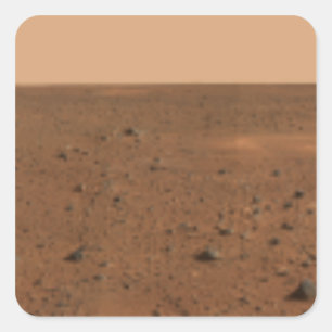 360-degree panoramic view of Mars Square Sticker