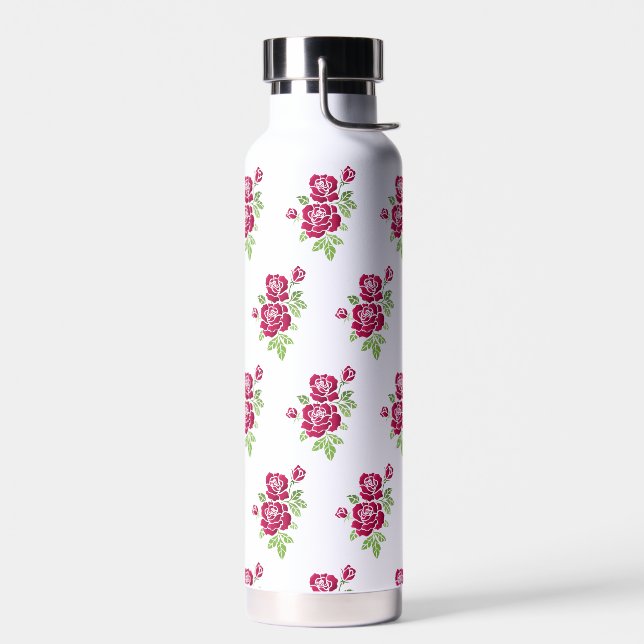 360 Rose Print Water Bottle (Left)