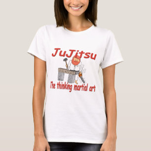 363 JuJitsu thinking martial art cartoon T-Shirt