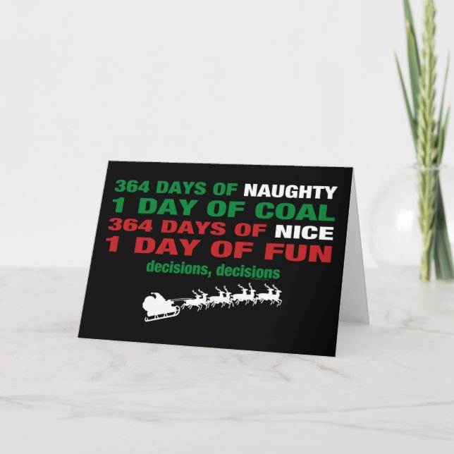 364 Days of Naughty Holiday Card (Front)
