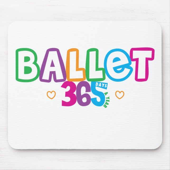 365 Ballet Mouse Mat (Front)