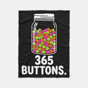 365 buttons jar meme rebrand tracking goal  fleece blanket