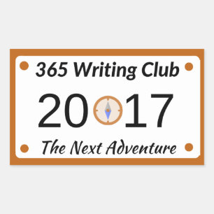 365 Writing Club Stickers! Rectangular Sticker