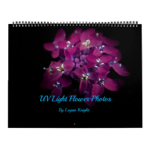 365NM UV Light Flower Photographs Calendar