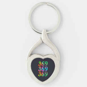 369 numbers key ring
