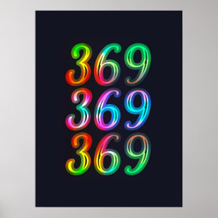 369 numbers poster