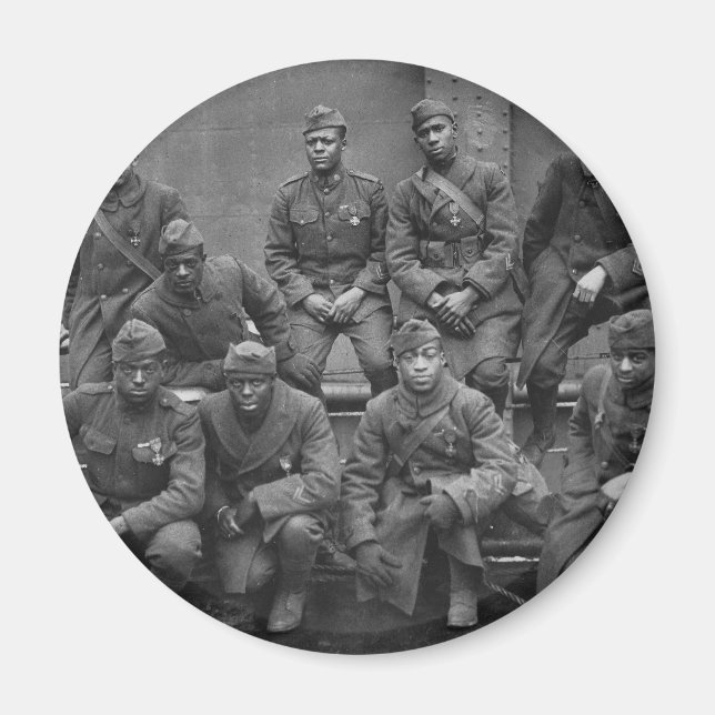 369th New York National Guard Harlem Hellfighters Magnet (Front)