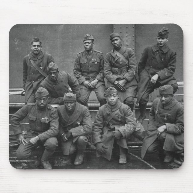 369th New York National Guard Harlem Hellfighters Mouse Mat (Front)