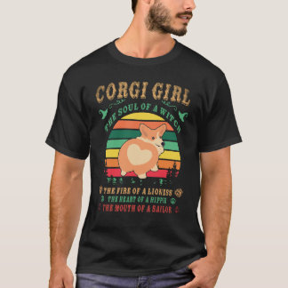 36 Corgi The Soul Of A Witch Corgi T-Shirt