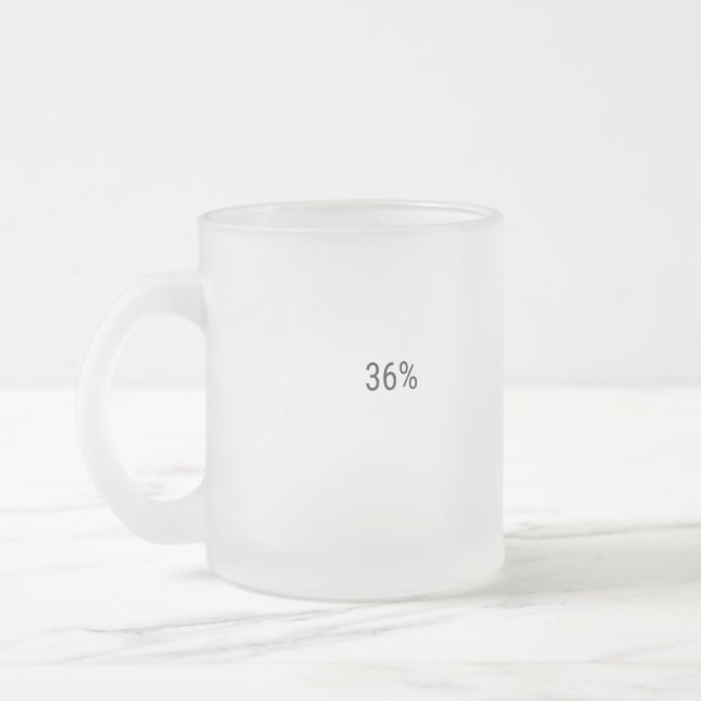36% FROSTED GLASS COFFEE MUG (Left)