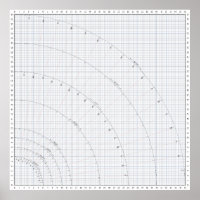 36" Grid Sewing Pattern Skirt Drafting Guide