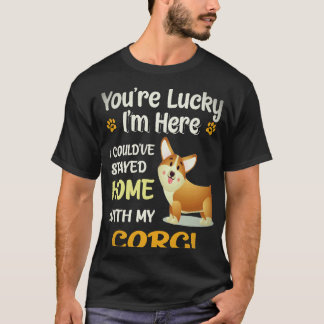 36 I Could Have Stayed Home With Corgi T-Shirt