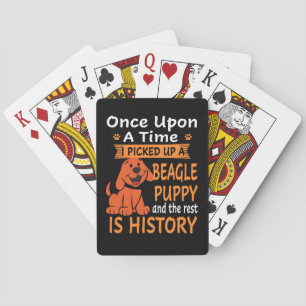 36 One Upon A Time Beagle Puppy Playing Cards