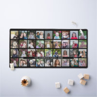 36 Photo Collage - 4 rows 9 columns - black