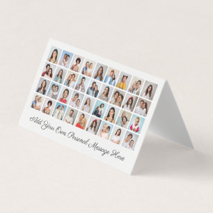36 Photo Collage Add Your Greeting Pack of Cards