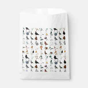 36 Pigeon Breeds Favour Bags